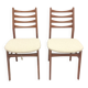 Pair of scandinavian chairs with loop fabric
