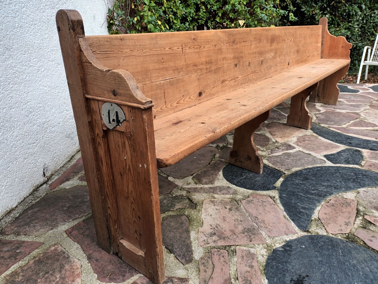Old church pew, 263 cm