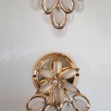 Golden tassel wall light