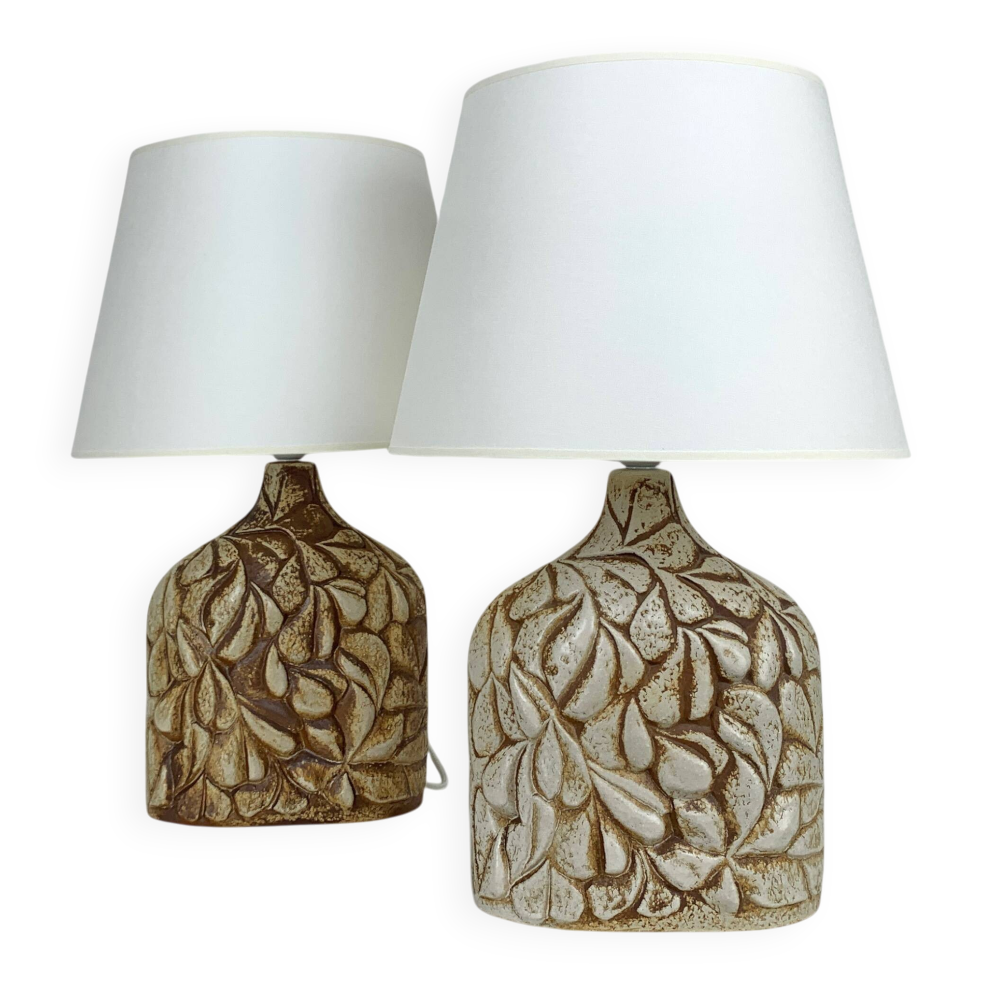 Pair of large Soholm ceramic lamps by Haico Nitzsche, Denmark