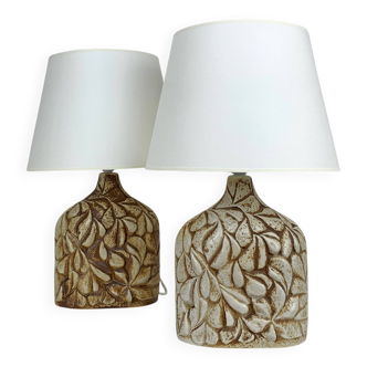 Pair of large Soholm ceramic lamps by Haico Nitzsche, Denmark
