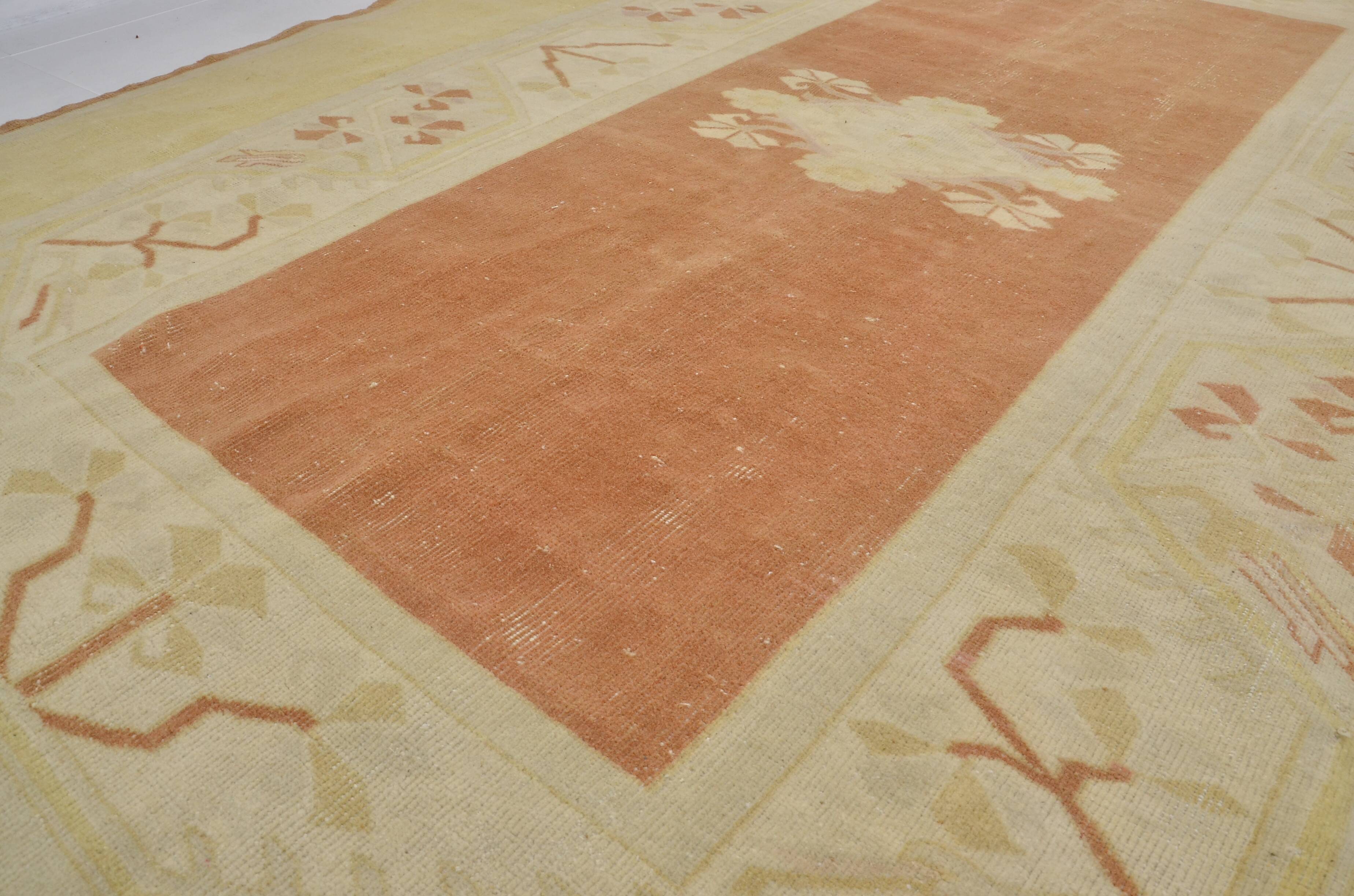 Neutral Vintage Handknotted Rug sku 2386