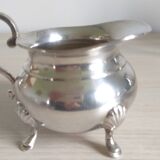 Teapot, coffee maker in silver metal