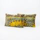 Set of 2 vintage velvet cushion covers 41x61 cm