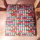 Restored bridge office chair with vintage compass feet from the 50s