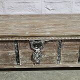Banc - coffre en teck birman