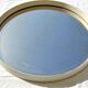 Round mirror 1950 / 1960 said to cap white wooden surround diameter 67 cm