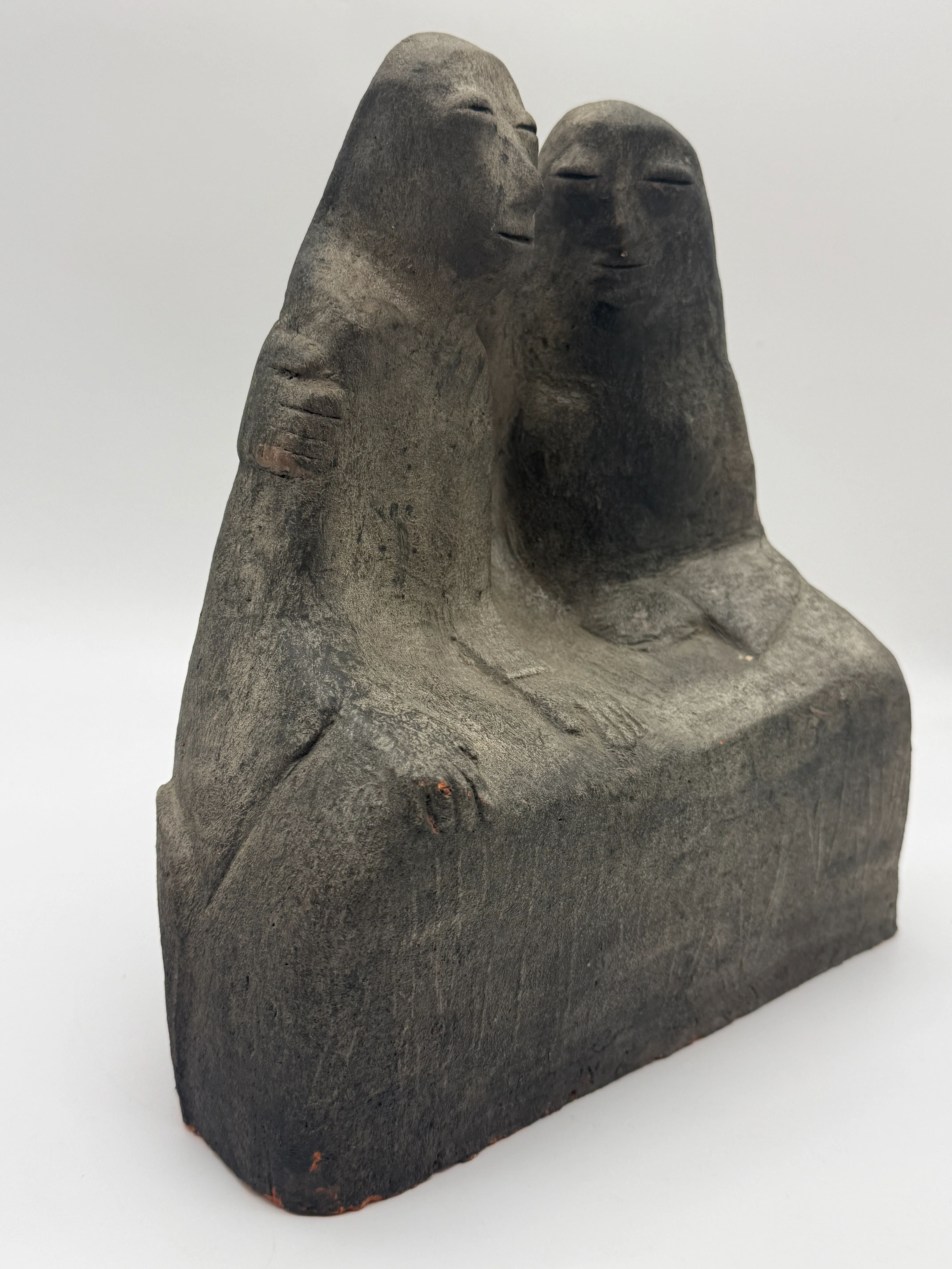 Sculpture en céramique "Coppia" Clizia (Mario Giani), Italie, 1970s