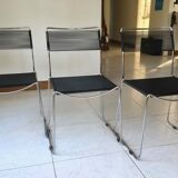 Chrome and scoubidou chairs