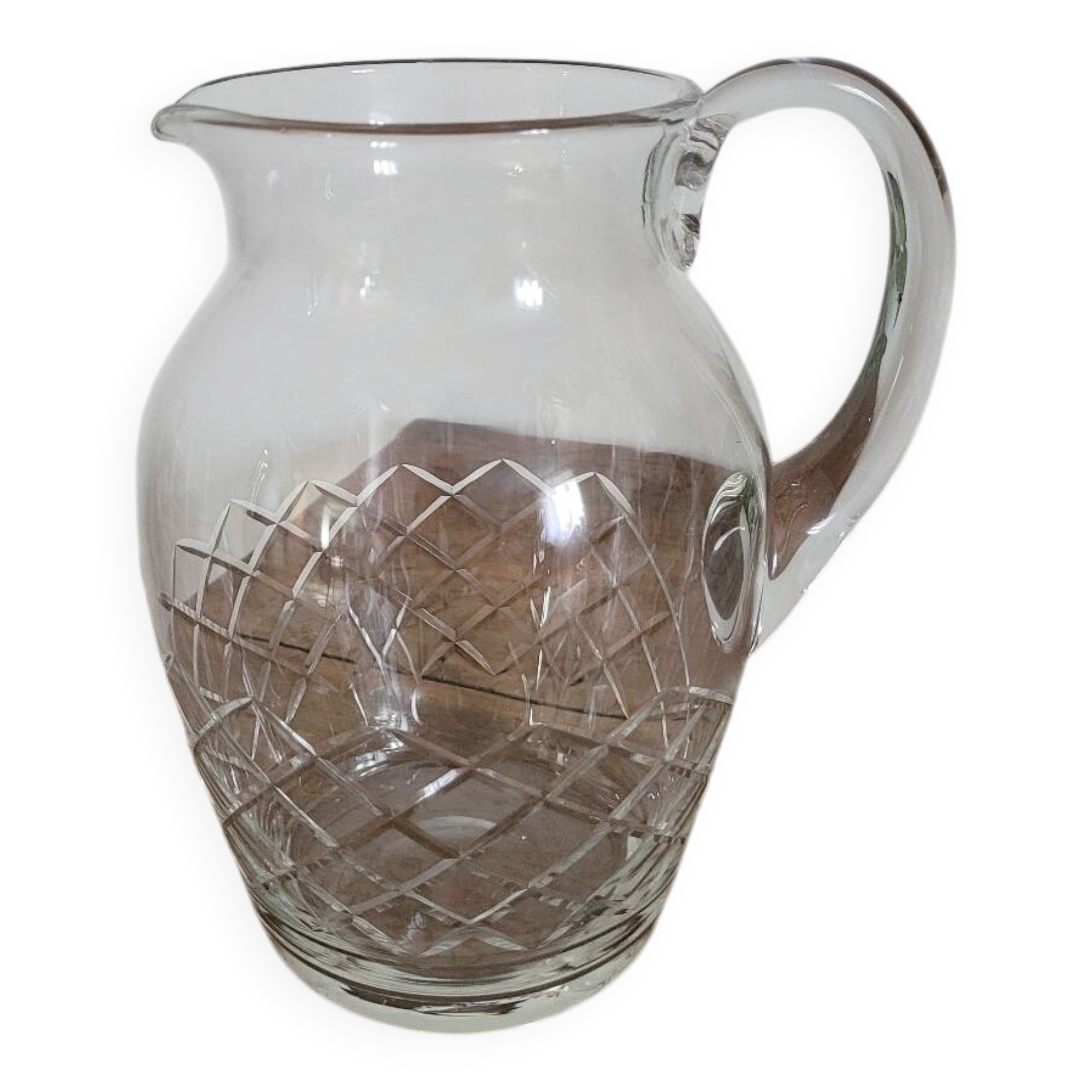 Pichet n°1 en cristal ciselé / taillé