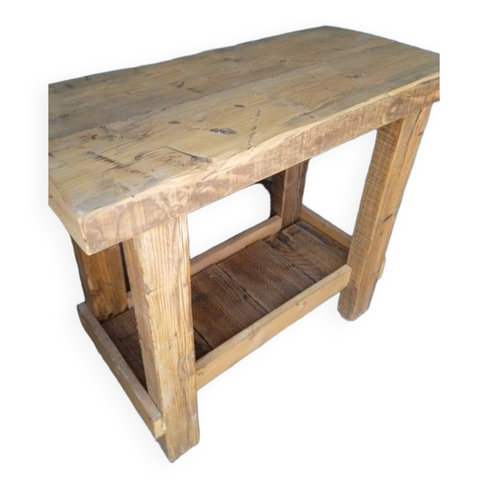 Solid wood work table