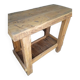 Solid wood work table