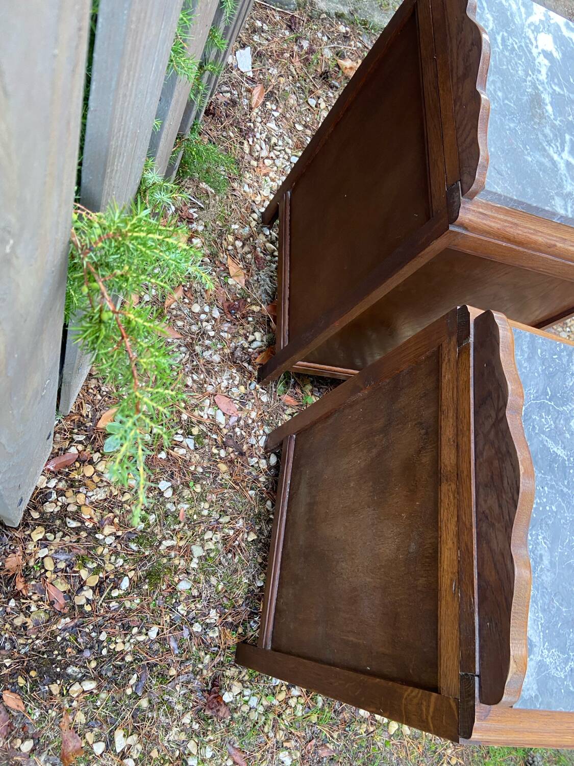 Pair of art deco bedside tables