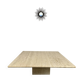 Italian coffee table in travertine, Roche Bobois edition, 70s/80s.