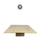 Italian coffee table in travertine, Roche Bobois edition, 70s/80s.