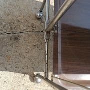 Vintage chrome Textable style folding trolley