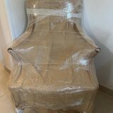 Paire de fauteuils en palissandre style Louis XV