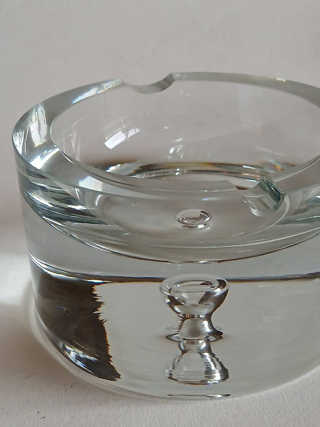 Crystal ashtray by Krosno, Poland