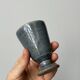 5 small mazagrans - bluish stoneware verrines Migeon La Borne CHER