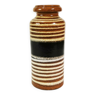 Ceramic, modernist vase, Scheurich, Germany, 1960s.