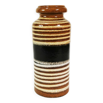 Ceramic, modernist vase, Scheurich, Germany, 1960s.