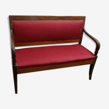 Nineteenth mahogany bench