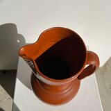 Two-tone brown ceramic wine pitcher H: 24cm