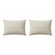 Lot de 2 housses de coussin brodées vintage 54x74 cm
