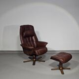 Relax / lounge chair / ottoman / Hjellegjerde Møbel / Sweden Recliner