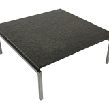 Vintage coffee table stone top frame steel 70's design