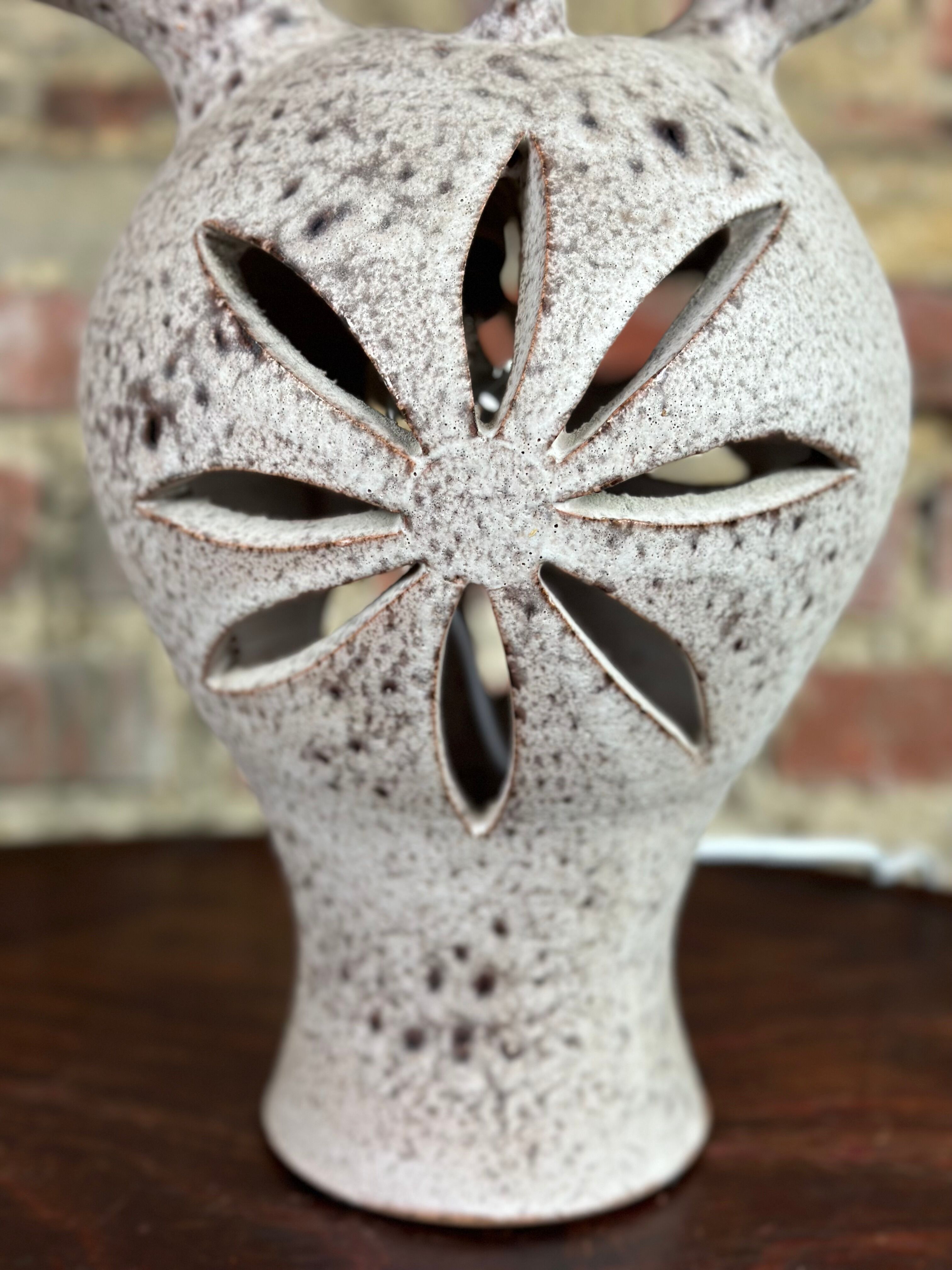 Vintage stoneware lamp 70