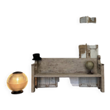 Old weathered country bench