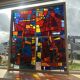 Vitrail  cabinet - Stained Glass 1960