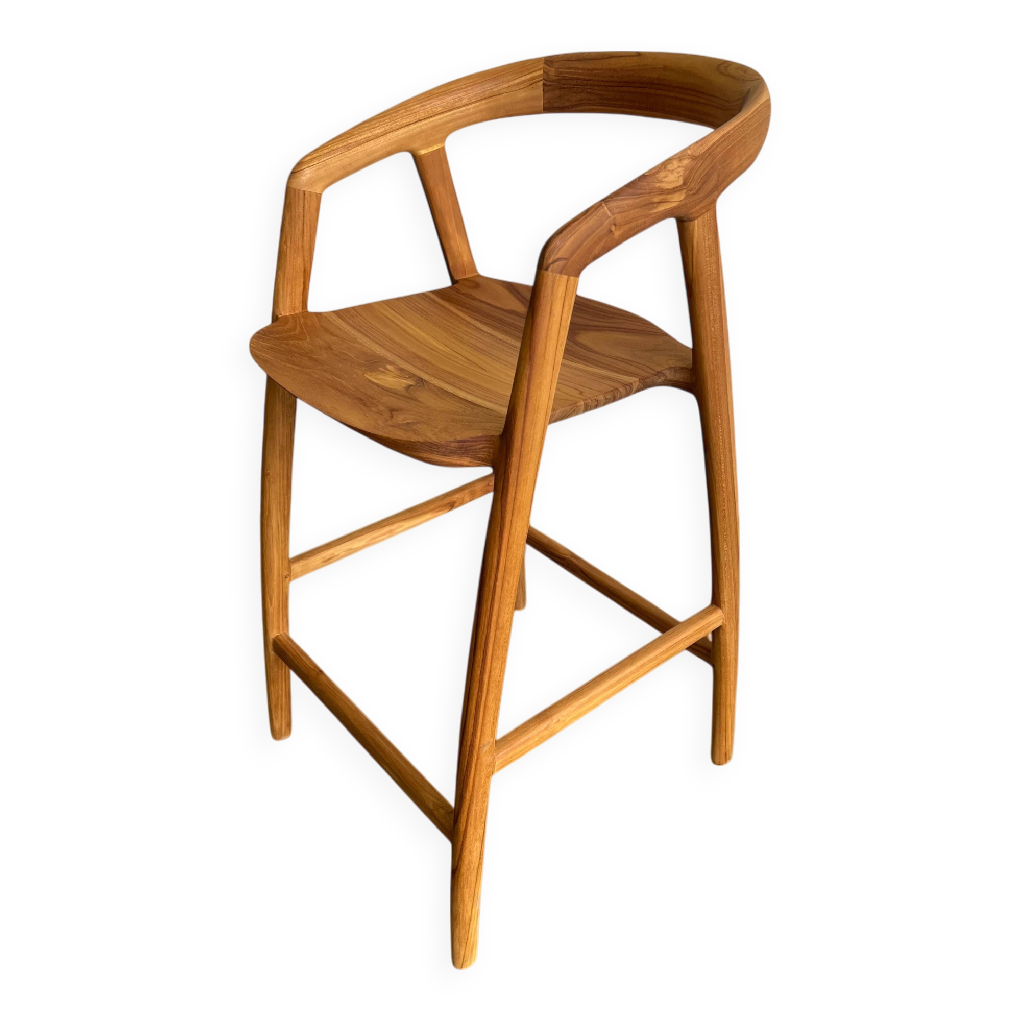 Wabisabi wooden bar stool / stool