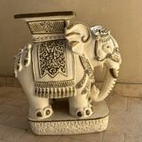 Ceramic elephant stool/stand Hollywood Regency style 1960s