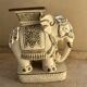 Ceramic elephant stool/stand Hollywood Regency style 1960s
