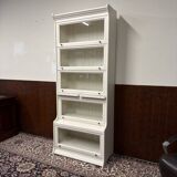Classic English White Globe Wernicke Bookcase