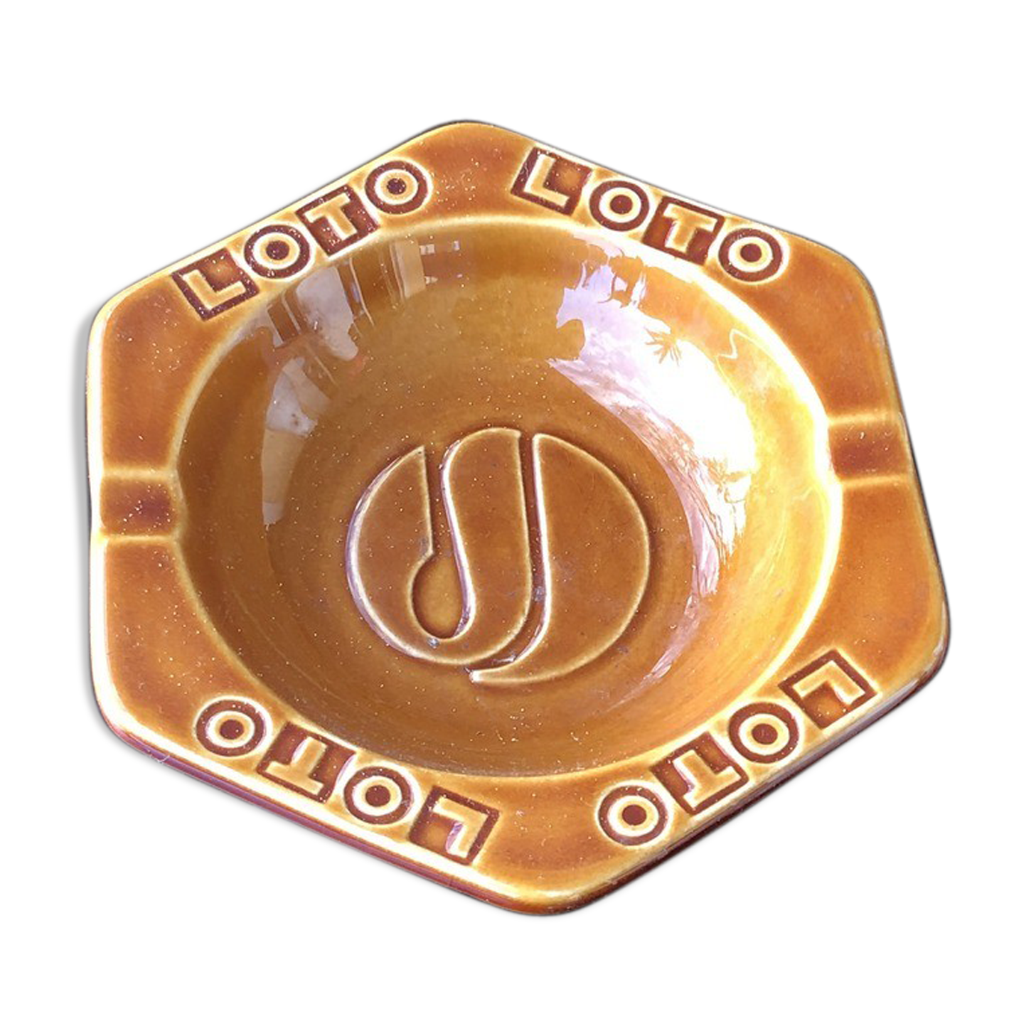Cendrier vintage Gien pour le loto