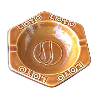 Gien vintage ashtray "Loto"