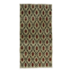 One-of-a-kind turkish handwoven vintage rug - rustic vintage charm 270x 140