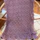 Vintage mauve lilac crocheted bedspread