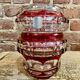 Double Red Crystal Vase – Val Saint Lambert