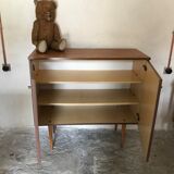 Two-door vintage free-standing buffet