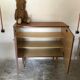 Two-door vintage free-standing buffet
