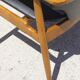 Vintage Scandinavian teak & skaï armchair, Denmark circa 1950