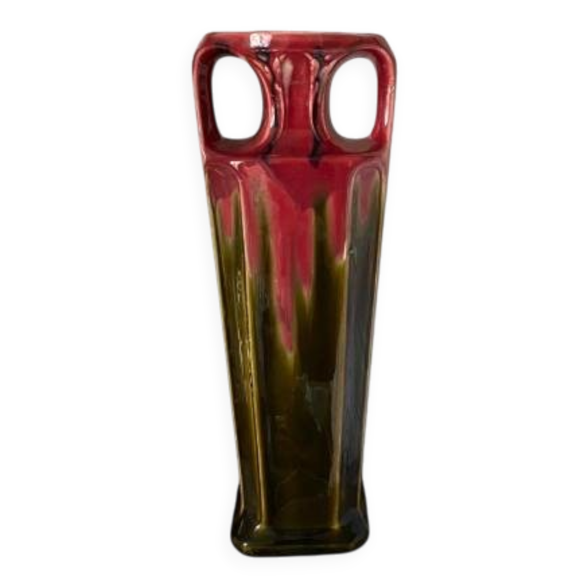 Vase haut art nouveau forme amphore