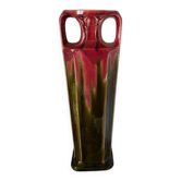 Tall Art Nouveau vase in the shape of an amphora.