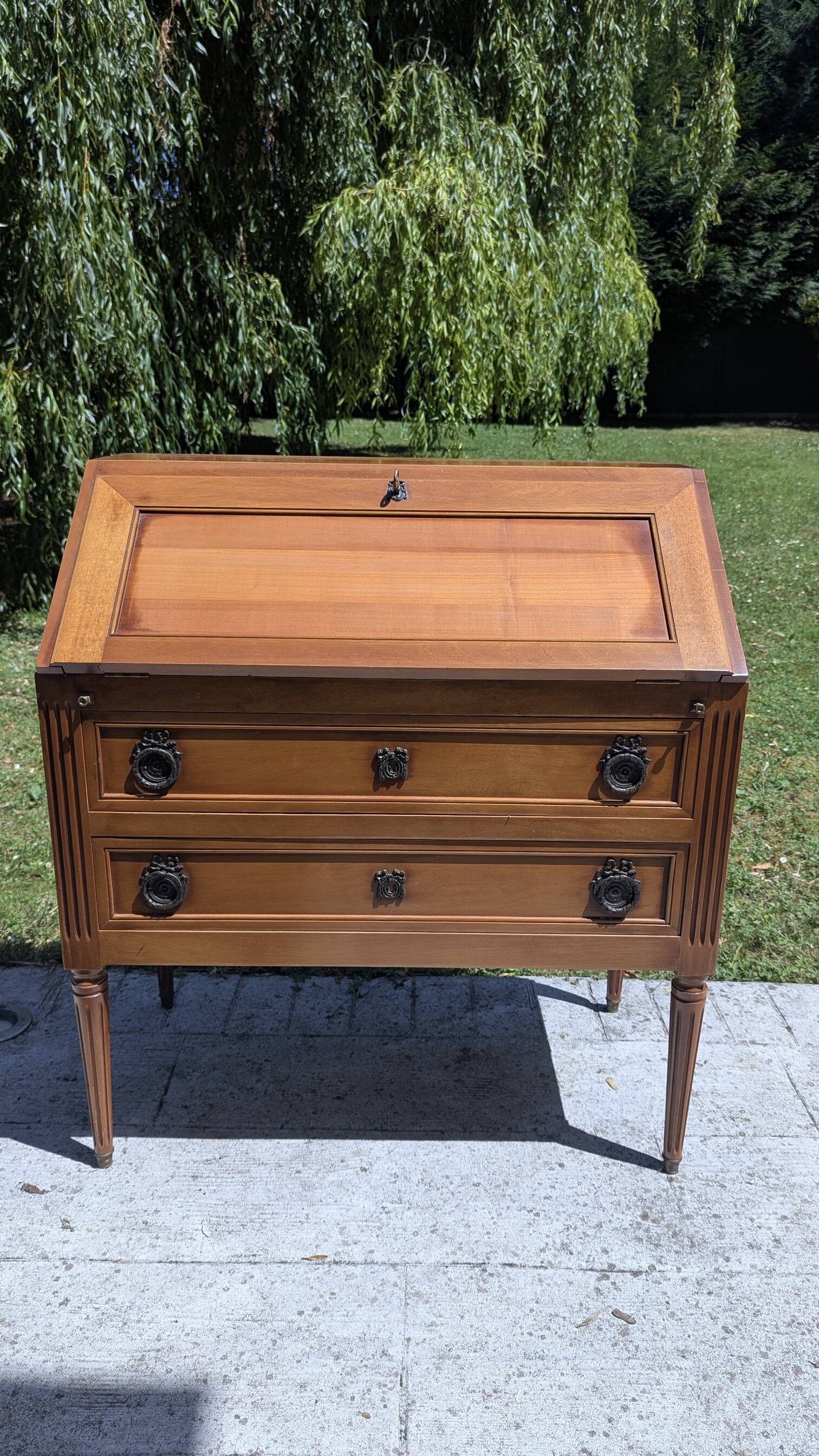 Slope secretary / Louis XVI style desk in wood – Very good condition