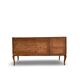 Italian Mid-Century cherrywood veneered and solid wood sideboard.