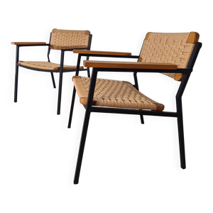 Paire de fauteuils vintage